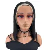 10A 13*4 BOB straight lace wig short Straight hair front lace wig for women details Picture